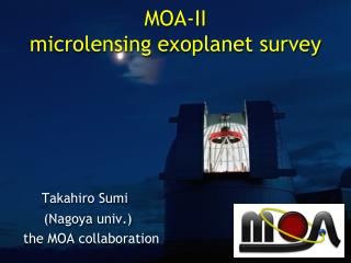 MOA-II microlensing exoplanet survey
