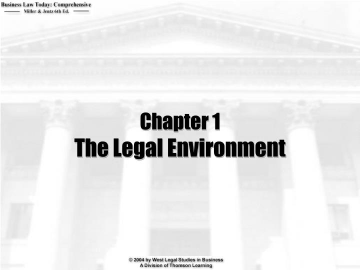 chapter 1 the legal environment
