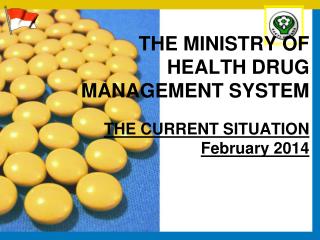THE MINISTRY OF HEALTH DRUG MANAGEMENT SYSTEM THE CURRENT SITUATION February 2014
