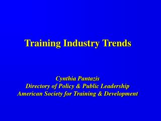 American Society for Training &amp; Development