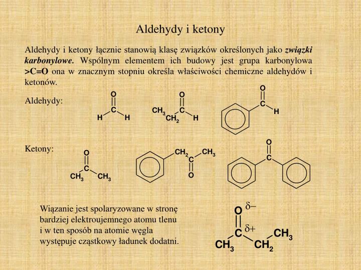 aldehydy i ketony