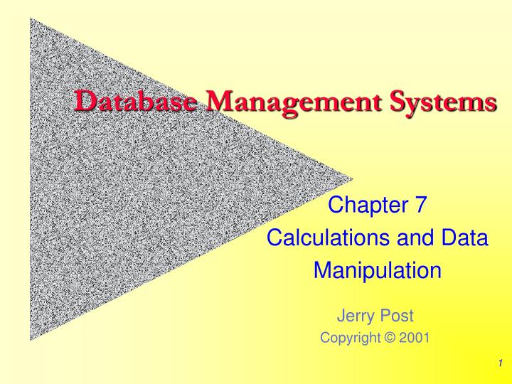 database management systems