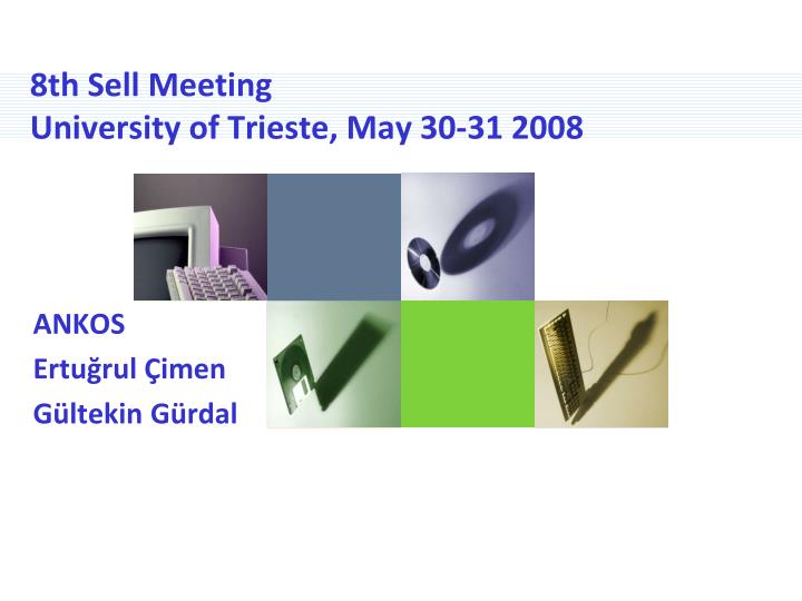 8th sell meeting university of trieste may 30 31 2008