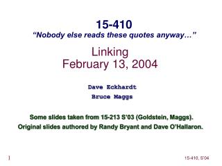 Linking February 13, 2004