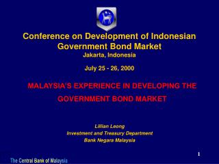 Lillian Leong Investment and Treasury Department Bank Negara Malaysia