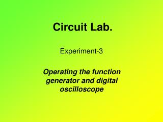 Circuit Lab.