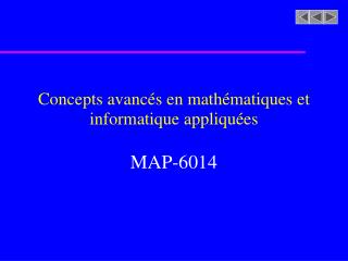 concepts avanc s en math matiques et informatique appliqu es