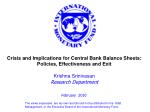 Central Bank Crisis Interventions: Strategies and Implications - slide 1