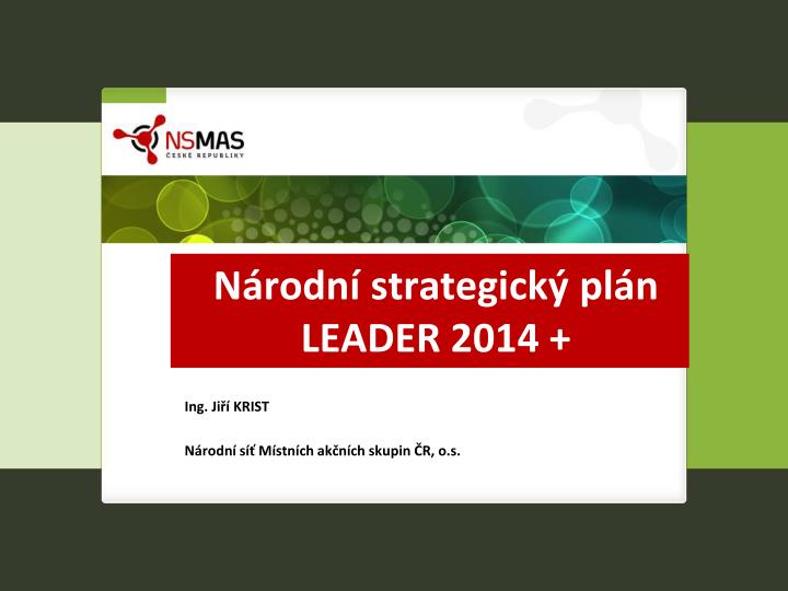 n rodn strategick pl n leader 2014