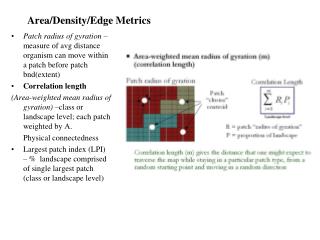 Area/Density/Edge Metrics