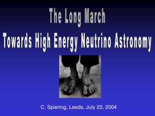 The Long March Towards High Energy Neutrino Astronomy
