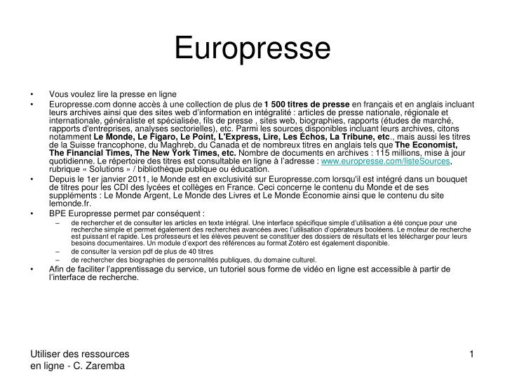 europresse