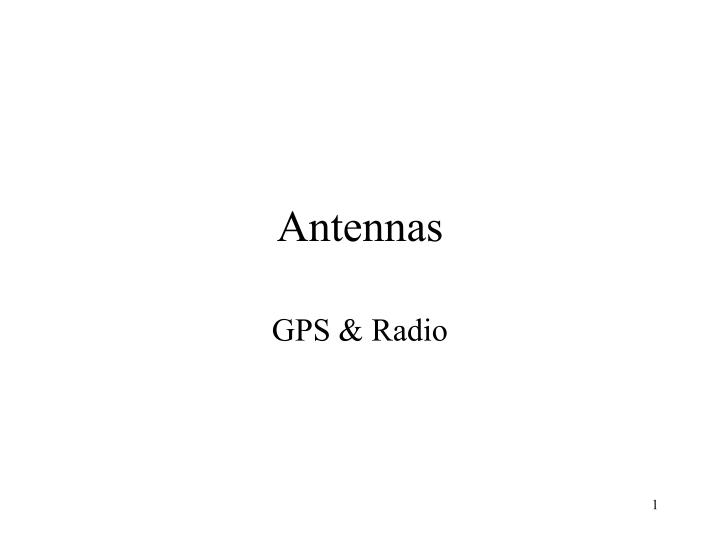 antennas