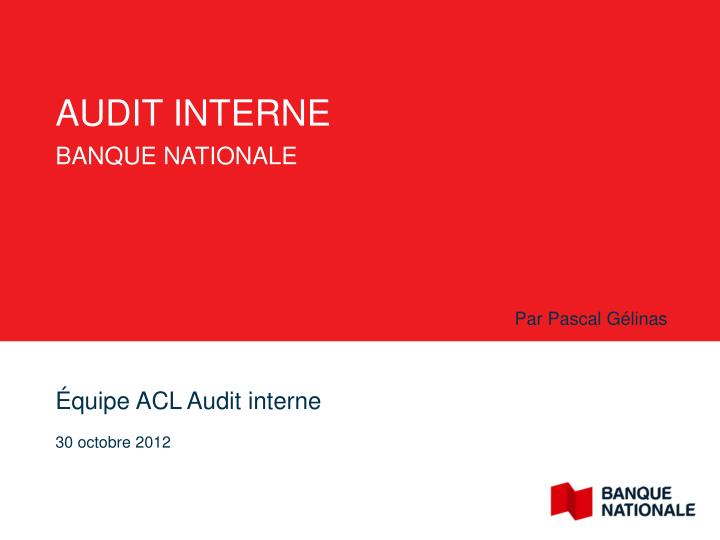 audit interne