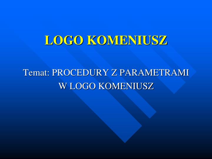 logo komeniusz
