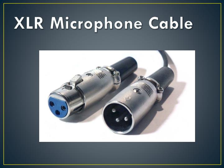 xlr microphone cable