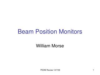 Beam Position Monitors