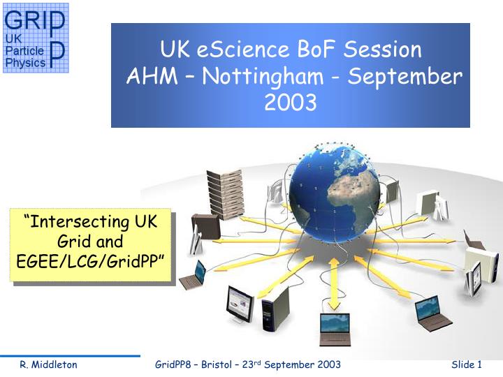 uk escience bof session ahm nottingham september 2003