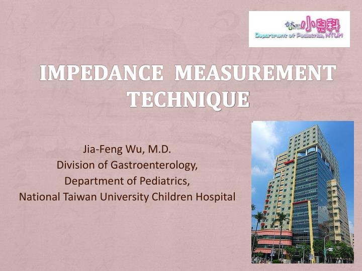 impedance measurement technique