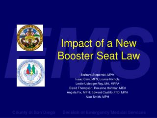 Impact of a New Booster Seat Law