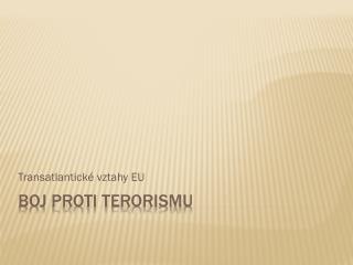 transatlantick vztahy eu