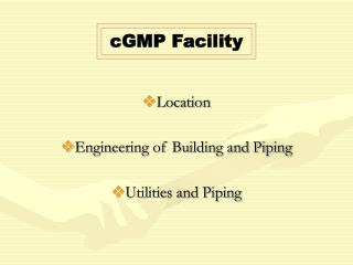 Location Engineering of Building and Piping Utilities and Piping