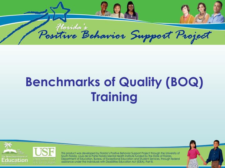 benchmarks of quality boq training