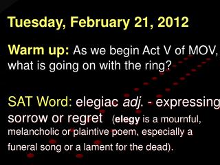 Tuesday, February 21, 2012