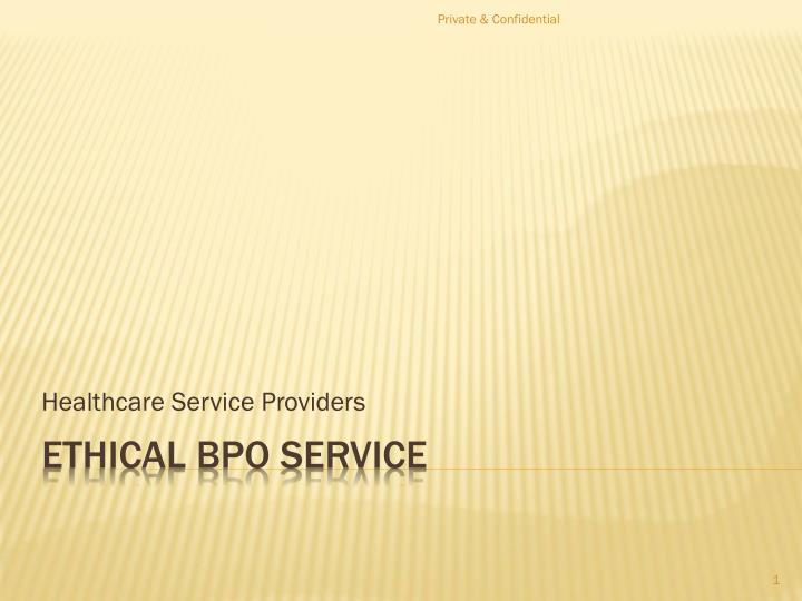 healthcare service providers