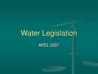 Water Legislation