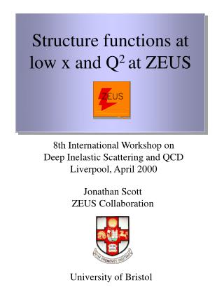Structure functions at low x and Q 2 at ZEUS