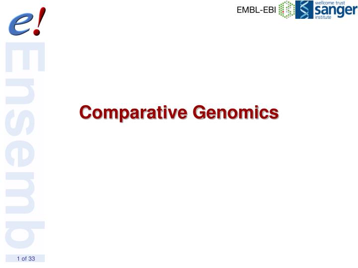 comparative genomics