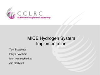 MICE Hydrogen System Implementation