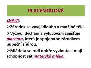 placent lov