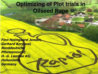 Winter rapeseed Variety Trials