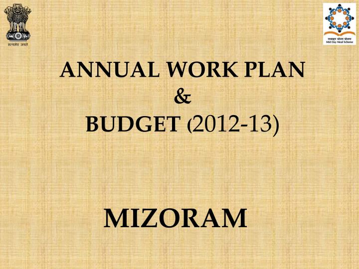 annual work plan budget 2012 13