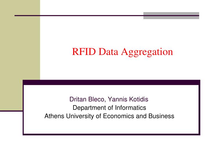 rfid data aggregation