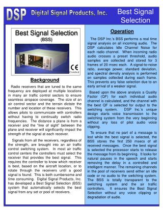 Best Signal Selection