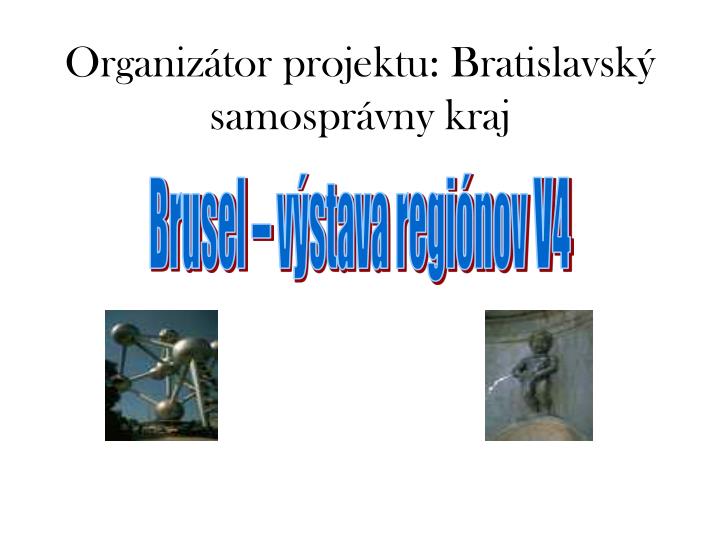 organiz tor projektu bratislavsk samospr vny kraj