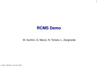 RCMS Demo