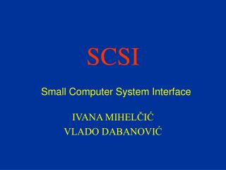 scsi small computer system interface