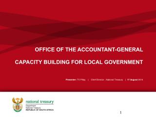 OFFICE OF THE ACCOUNTANT-GENERAL CAPACITY BUILDING FOR LOCAL GOVERNMENT