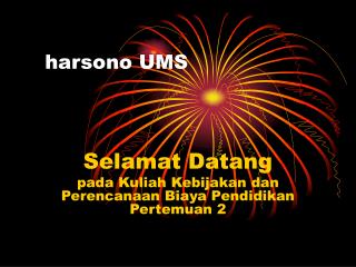 harsono ums