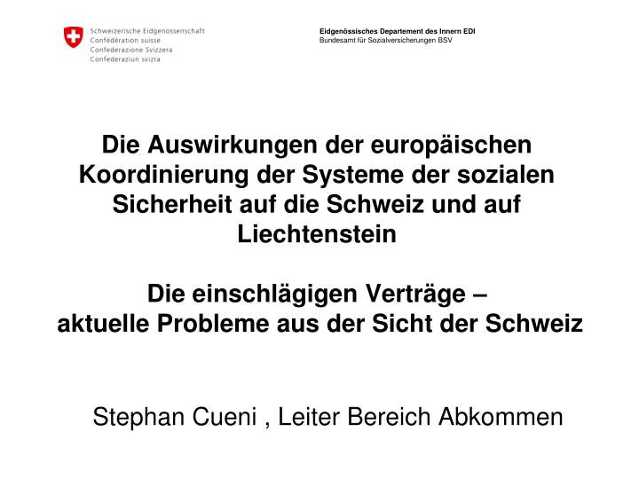 stephan cueni leiter bereich abkommen