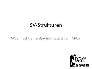 sv strukturen