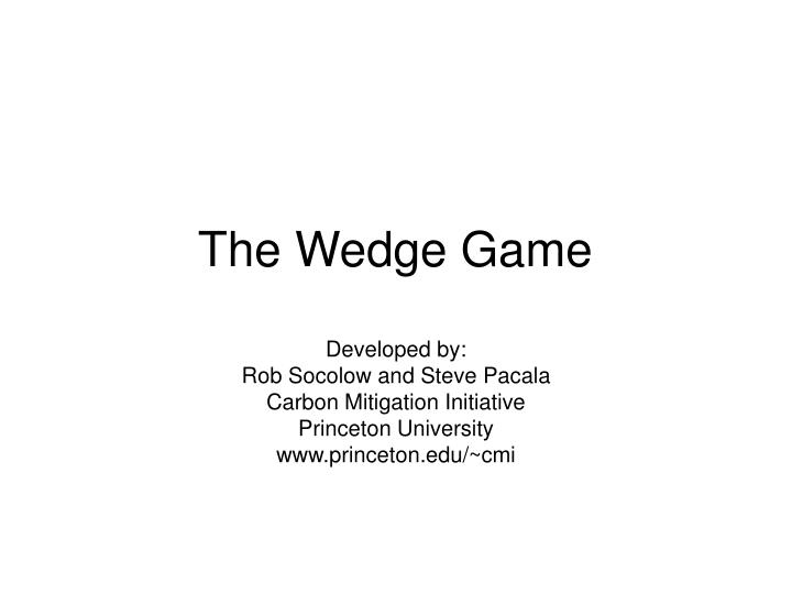 the wedge game