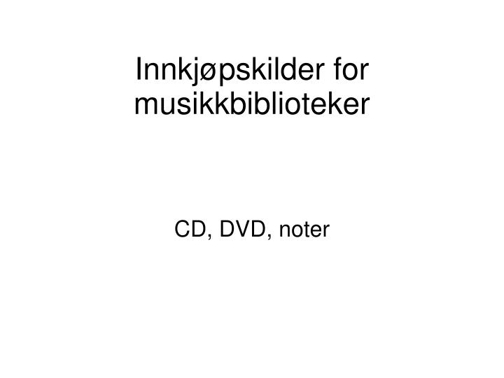 cd dvd noter