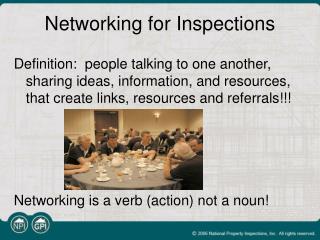Networking for Inspections