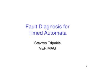 Fault Diagnosis for Timed Automata