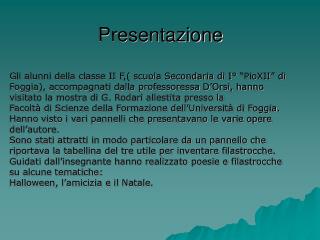 presentazione
